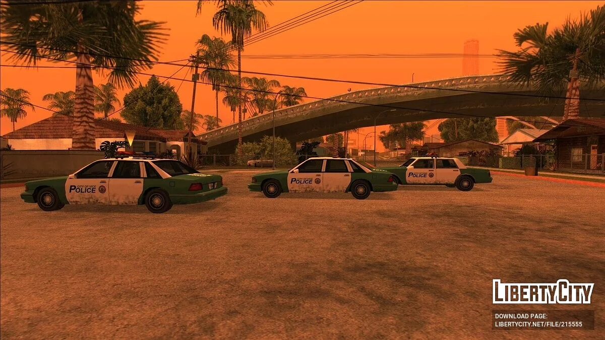 Атмосферный сборник полицейских машин Вайс-Сити / GTA San Andreas