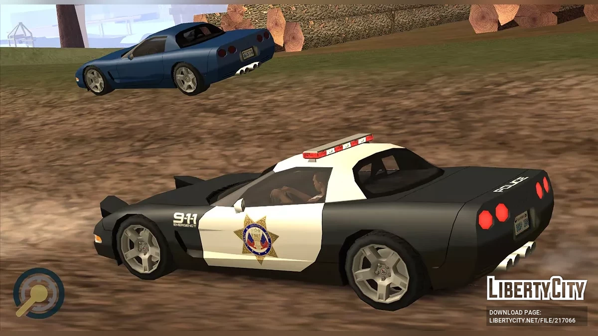 '99 Corvette C5 Police (SA стиль / LQ) / GTA San Andreas