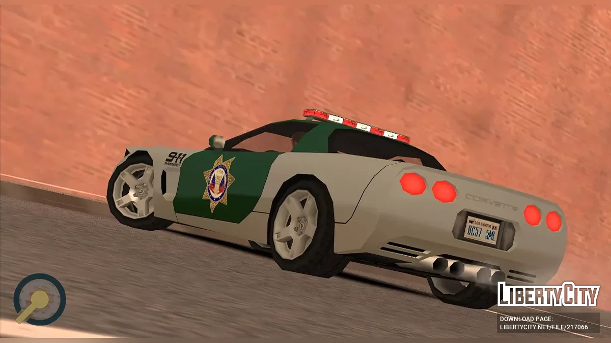'99 Corvette C5 Police (SA стиль / LQ) / GTA San Andreas