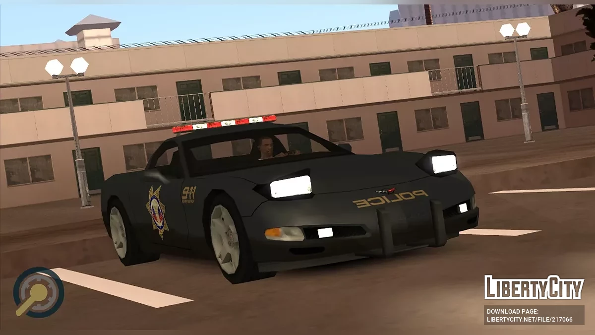 '99 Corvette C5 Police (SA стиль / LQ) / GTA San Andreas