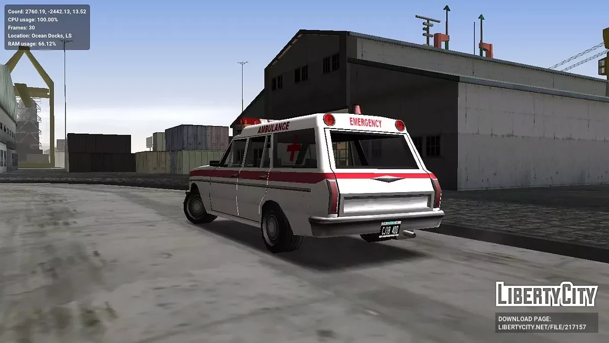 Perenial Ambulance 1967 / GTA San Andreas