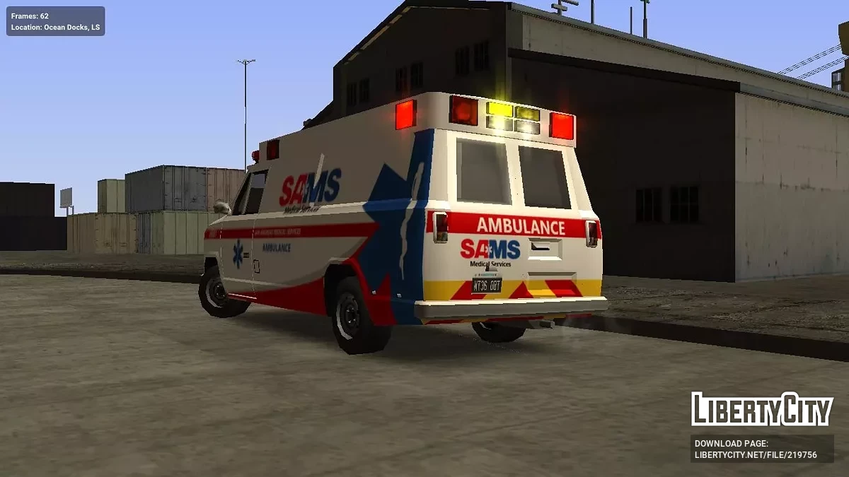 Declasse Burrito - Скорая помощь SAMS (аналог AMR) / GTA San Andreas