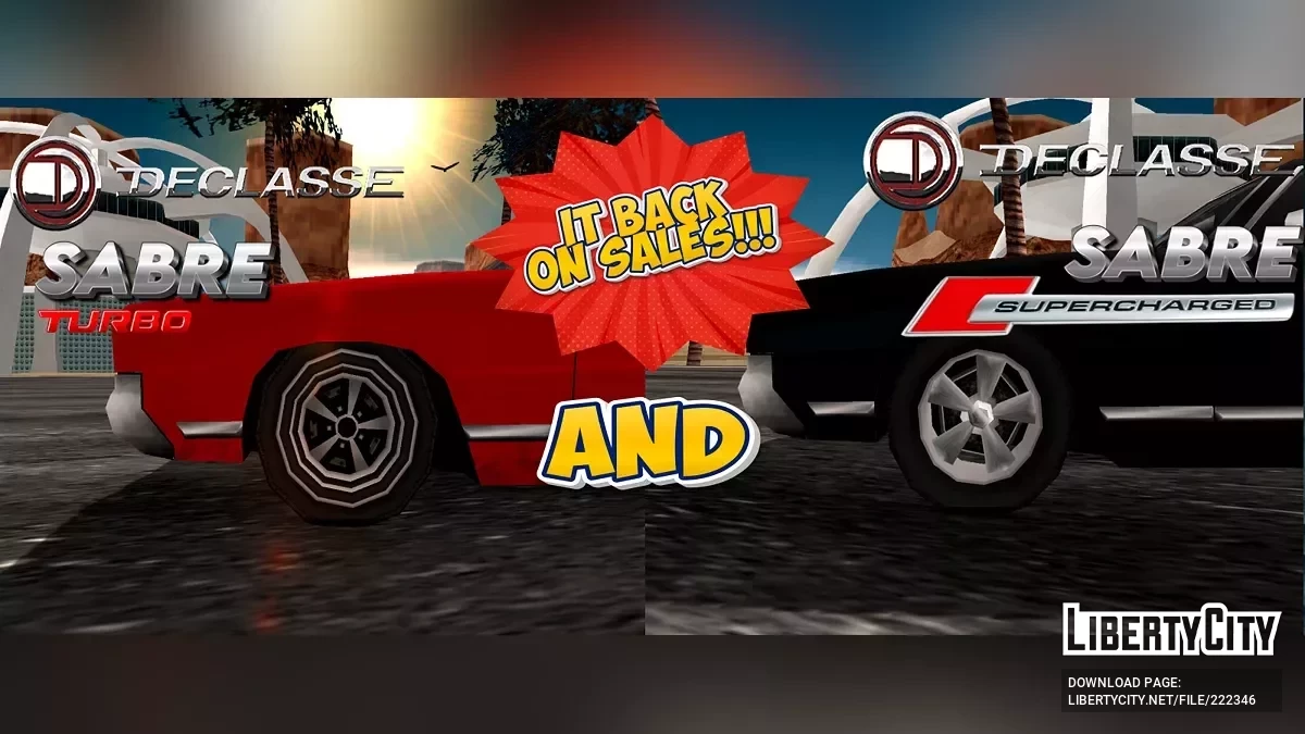 Declasse Sabre Turbo и Supercharged / GTA San Andreas