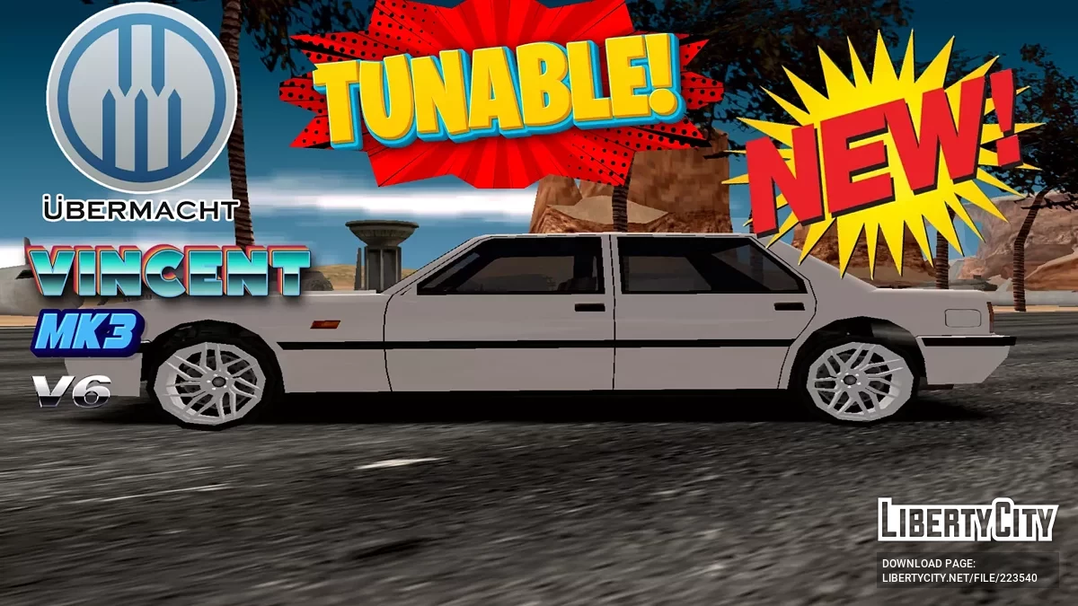 Ubermacht Vincent MK3 V6 Tunable / GTA San Andreas