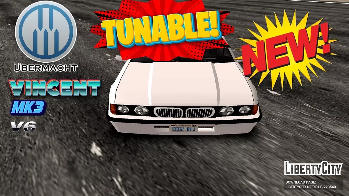 Ubermacht Vincent MK3 V6 Tunable / GTA San Andreas