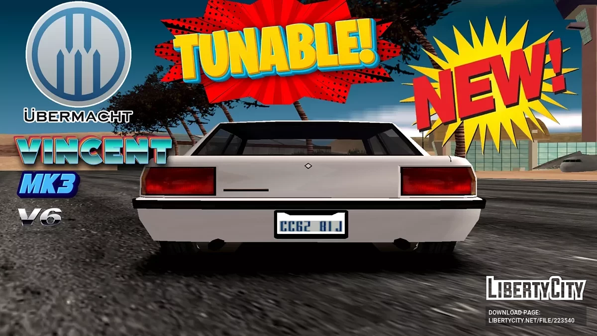 Ubermacht Vincent MK3 V6 Tunable / GTA San Andreas