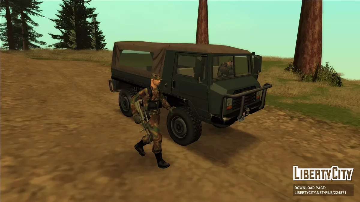 '87 Benefactor Natter (Steyr-Puch Pinzgauer в стиле SA) / GTA San Andreas