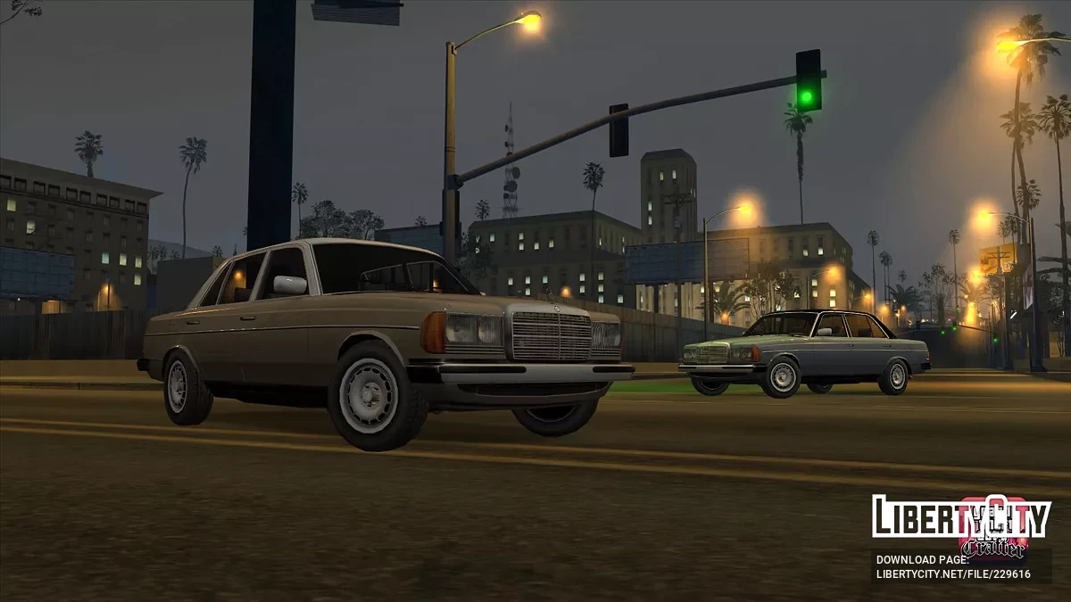1975-1986 Mercedes-Benz W123 (Lowpoly) / GTA San Andreas