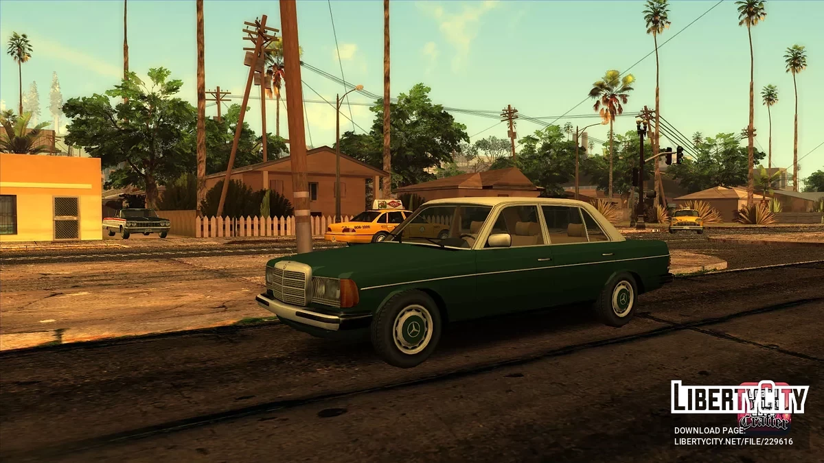 1975-1986 Mercedes-Benz W123 (Lowpoly) / GTA San Andreas