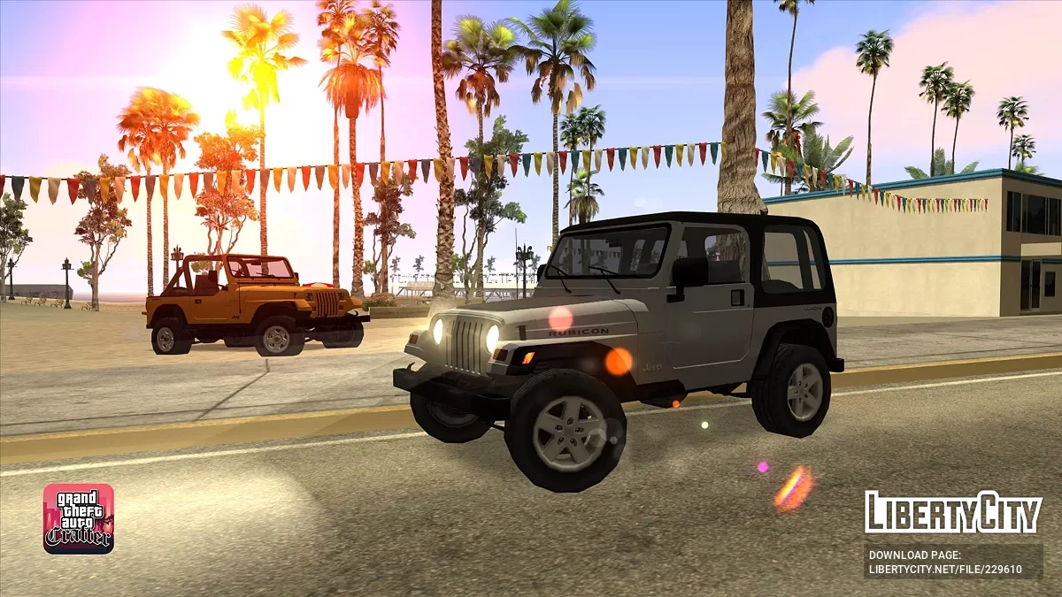 1997 Jeep Wrangler TJ (Lowpoly) / GTA San Andreas