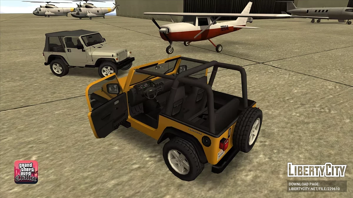 1997 Jeep Wrangler TJ (Lowpoly) / GTA San Andreas