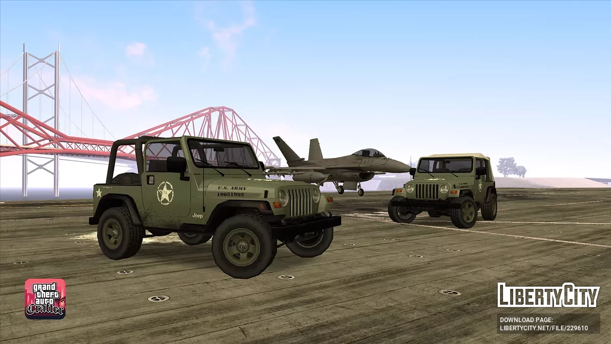 1997 Jeep Wrangler TJ (Lowpoly) / GTA San Andreas