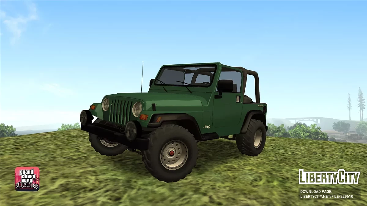1997 Jeep Wrangler TJ (Lowpoly) / GTA San Andreas