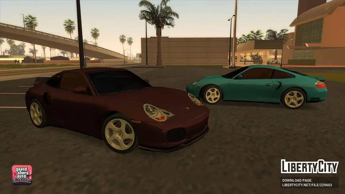 2000 Porsche 911 Turbo (Lowpoly) / GTA San Andreas