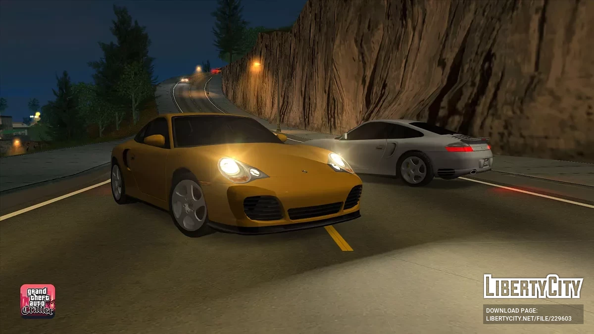 2000 Porsche 911 Turbo (Lowpoly) / GTA San Andreas