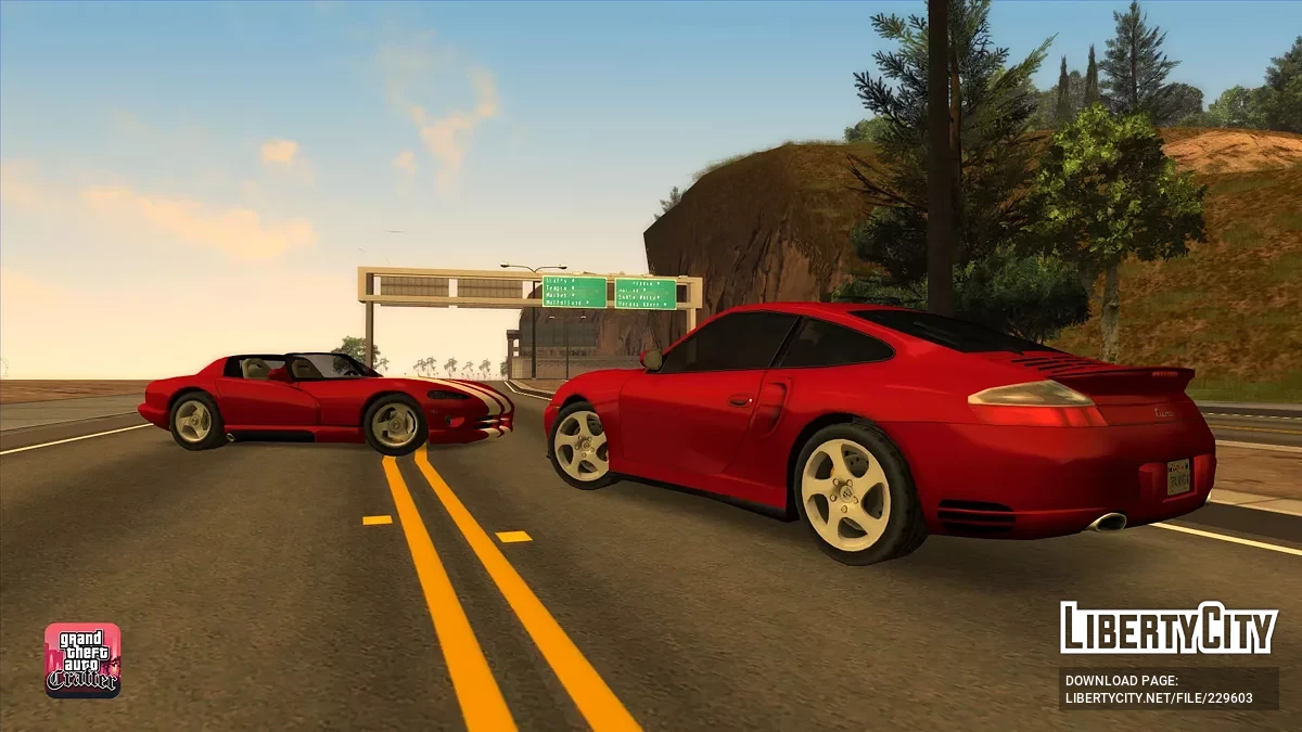 2000 Porsche 911 Turbo (Lowpoly) / GTA San Andreas
