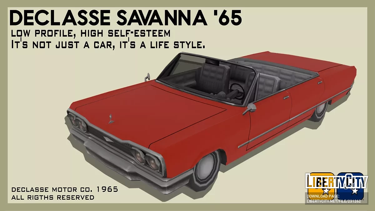 Declasse Savanna '65 / GTA San Andreas