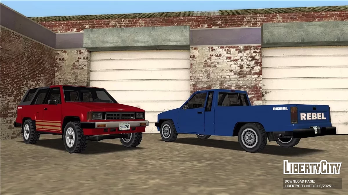 Пакет Rebel 1984-1988 / GTA San Andreas