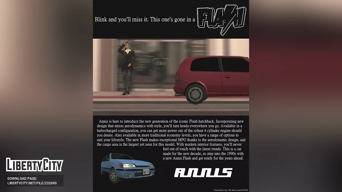 1990 Annis Flash / GTA San Andreas