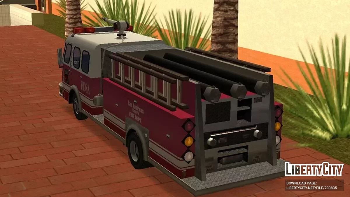 Пожарная машина из The Sims 2 / GTA San Andreas