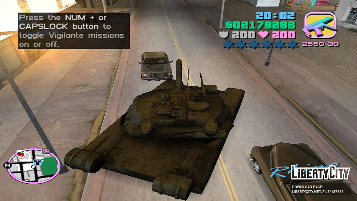 Rhino T-80 (GTA 3, Vice City) for GTA Vice City - Картинка #4