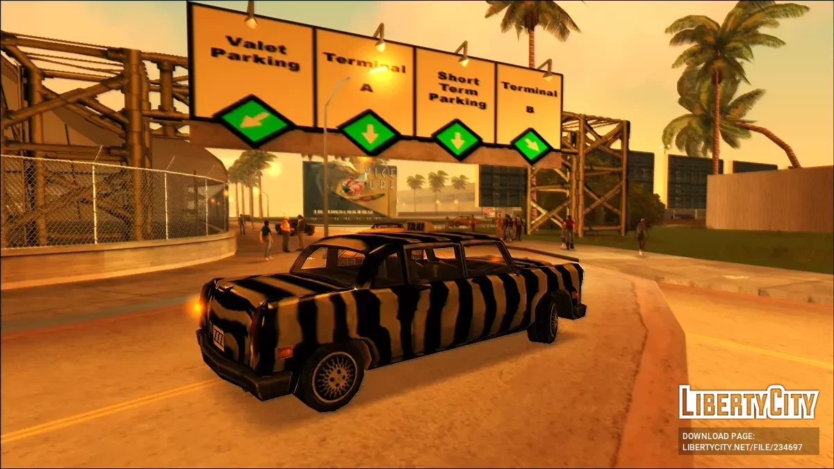 Актуальная расцветка для Зебра-Кэба / GTA Vice City
