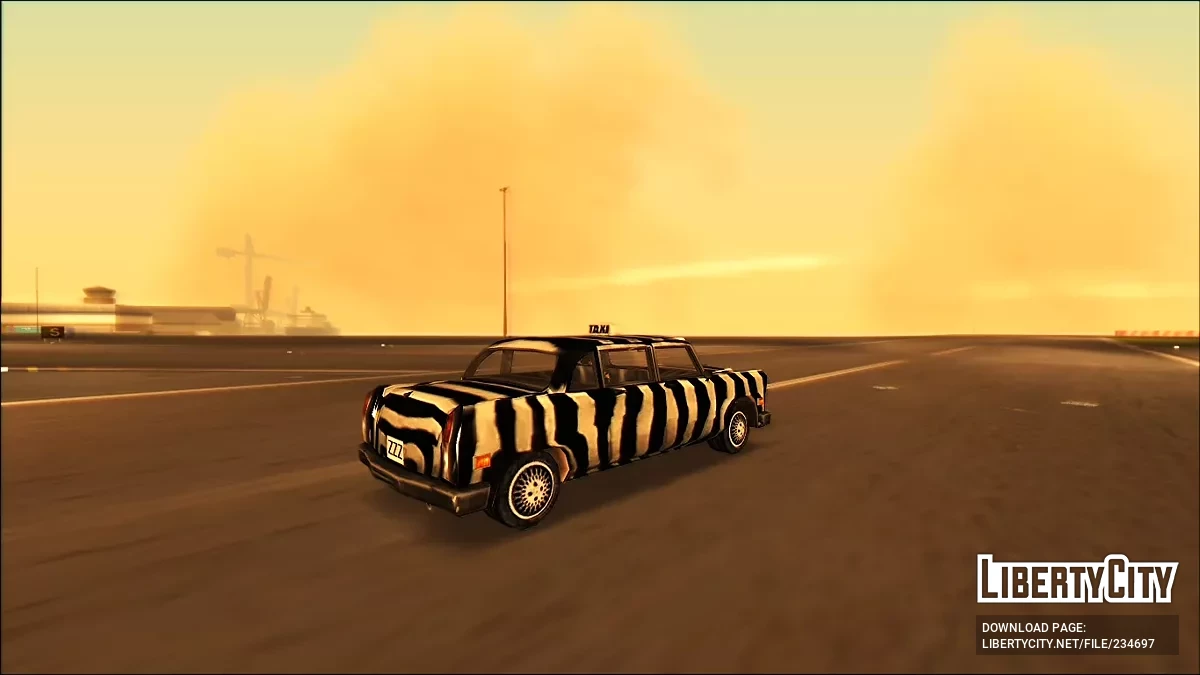 Актуальная расцветка для Зебра-Кэба / GTA Vice City