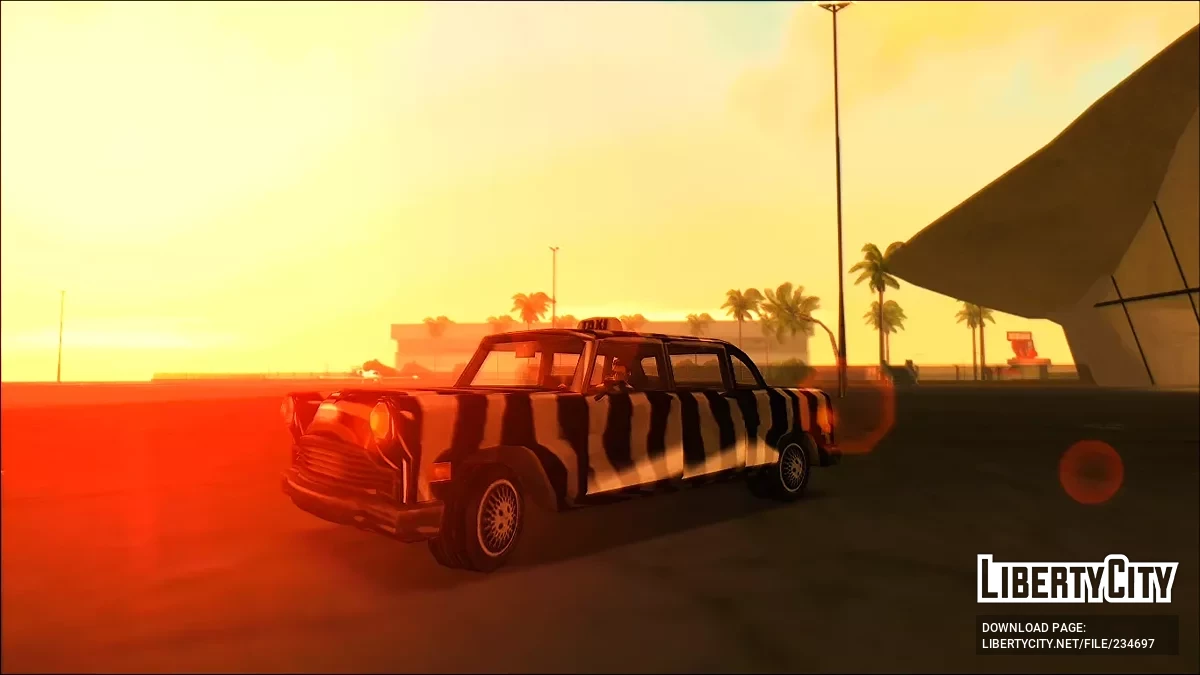 Актуальная расцветка для Зебра-Кэба / GTA Vice City