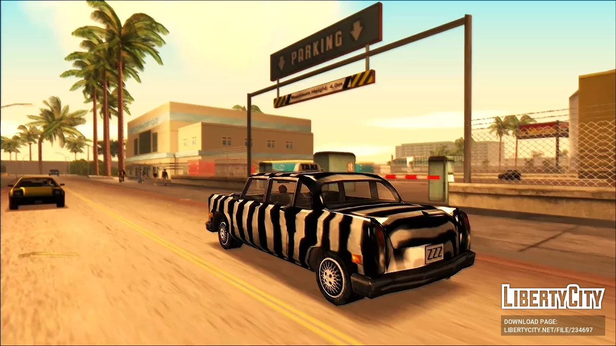 Актуальная расцветка для Зебра-Кэба / GTA Vice City