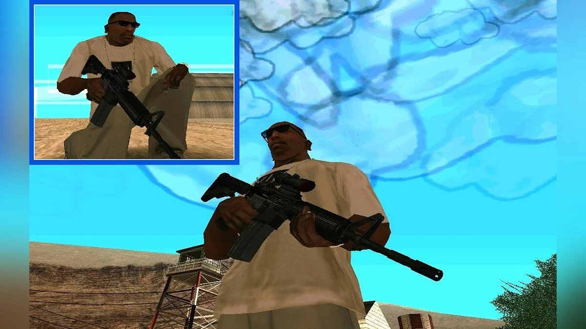 Автомат M4 / GTA San Andreas