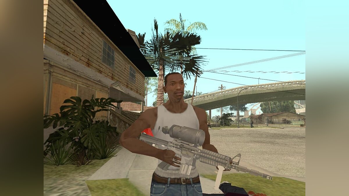 Скачать M4A1 PWS для GTA San Andreas