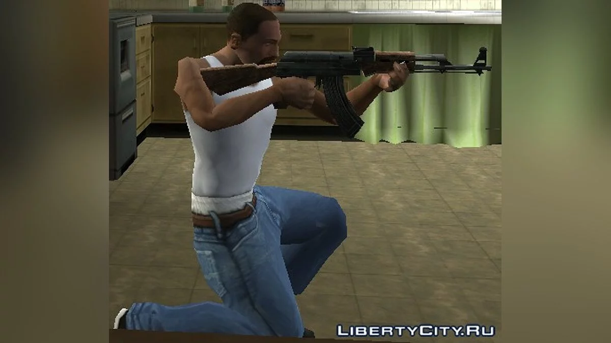 AK-47 с подствольным гранатометом и без / GTA San Andreas