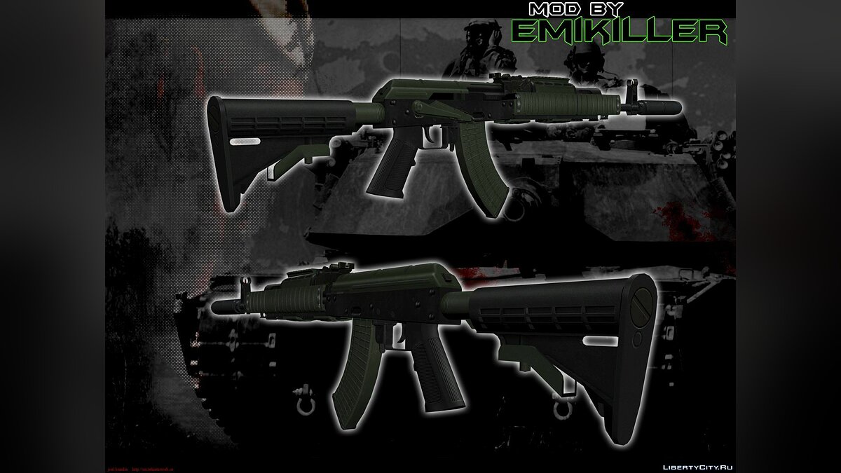 Скачать AK-47 from GTA 5 v.1 для GTA San Andreas