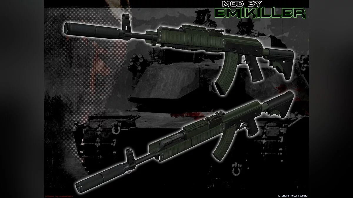 AK-47 from GTA 5 v.1 / GTA San Andreas