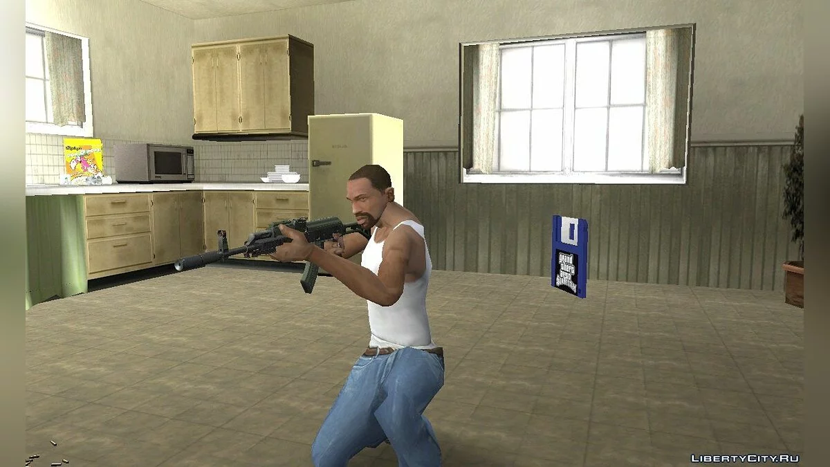 AK-47 from GTA V Trailer Final / GTA San Andreas