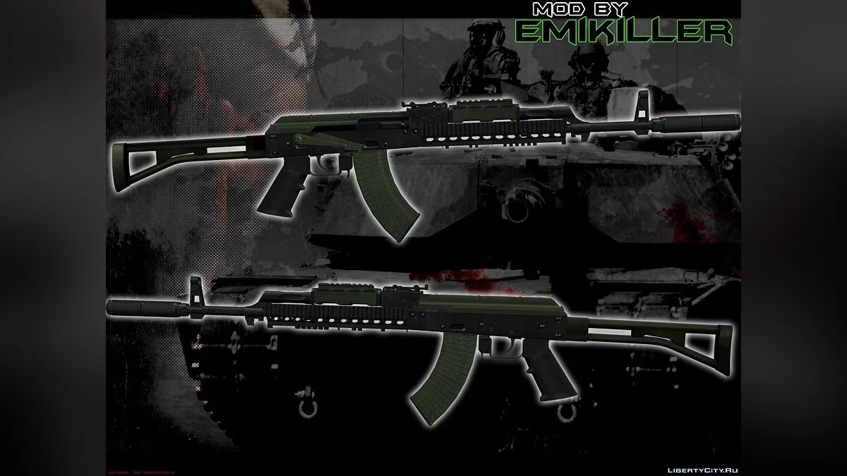 AK-47 from GTA V Trailer Final / GTA San Andreas