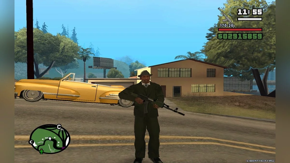 АК-47 с глушителем из GTA 5 (Final) / GTA San Andreas