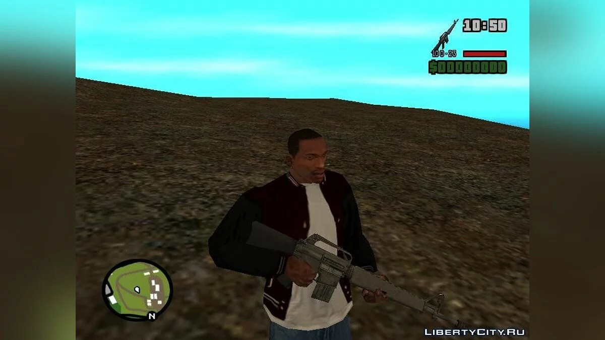 М 16(стандартная) из Call of Duty Black Ops / GTA San Andreas