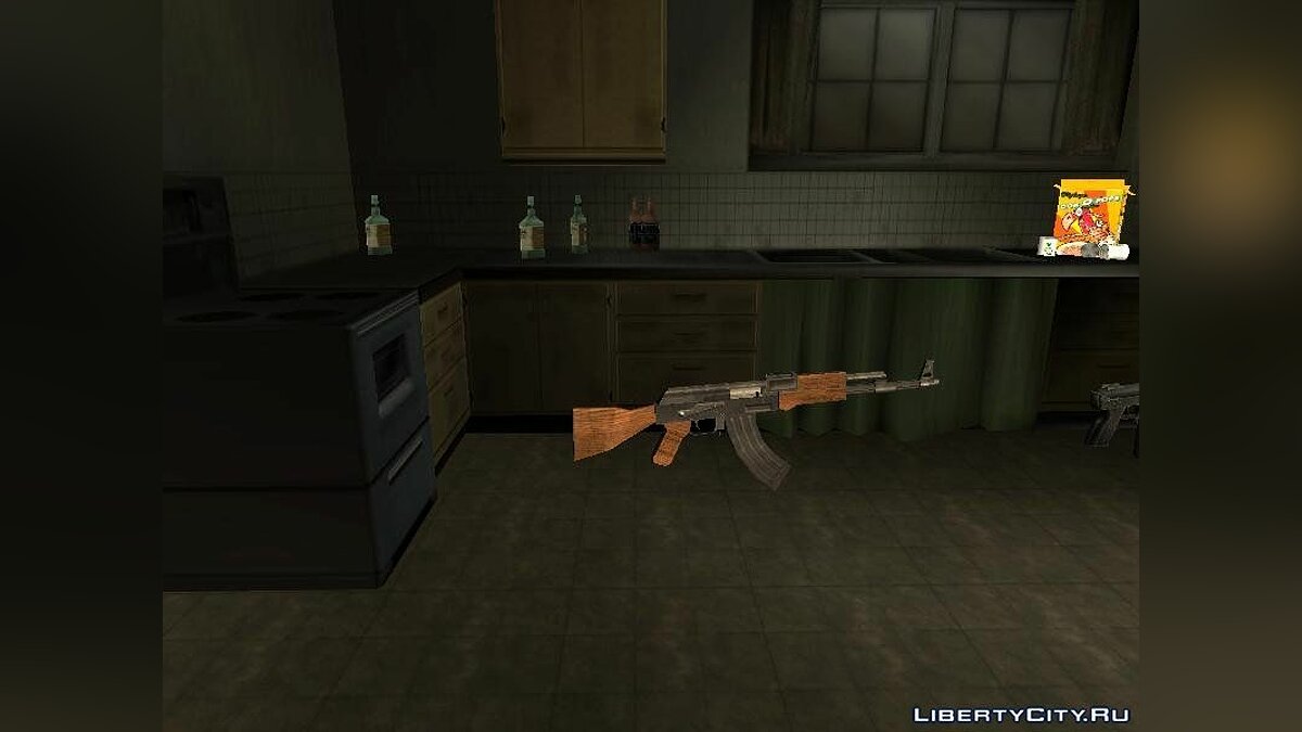 Скачать AK-47 из Saints Row 2 для GTA San Andreas