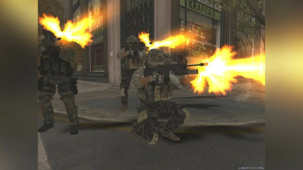 M4A1 из Call of Duty Modern Warfare 3 / GTA San Andreas