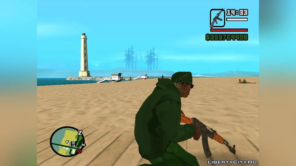 АК-47 со штыком / GTA San Andreas
