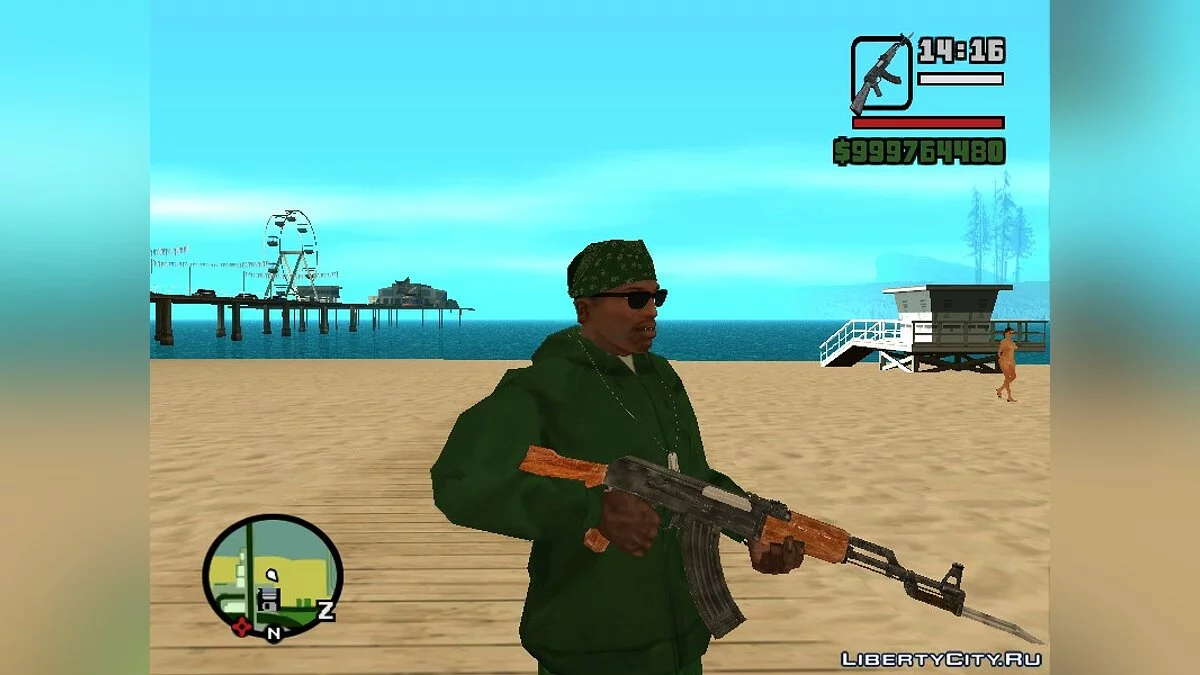 АК-47 со штыком / GTA San Andreas