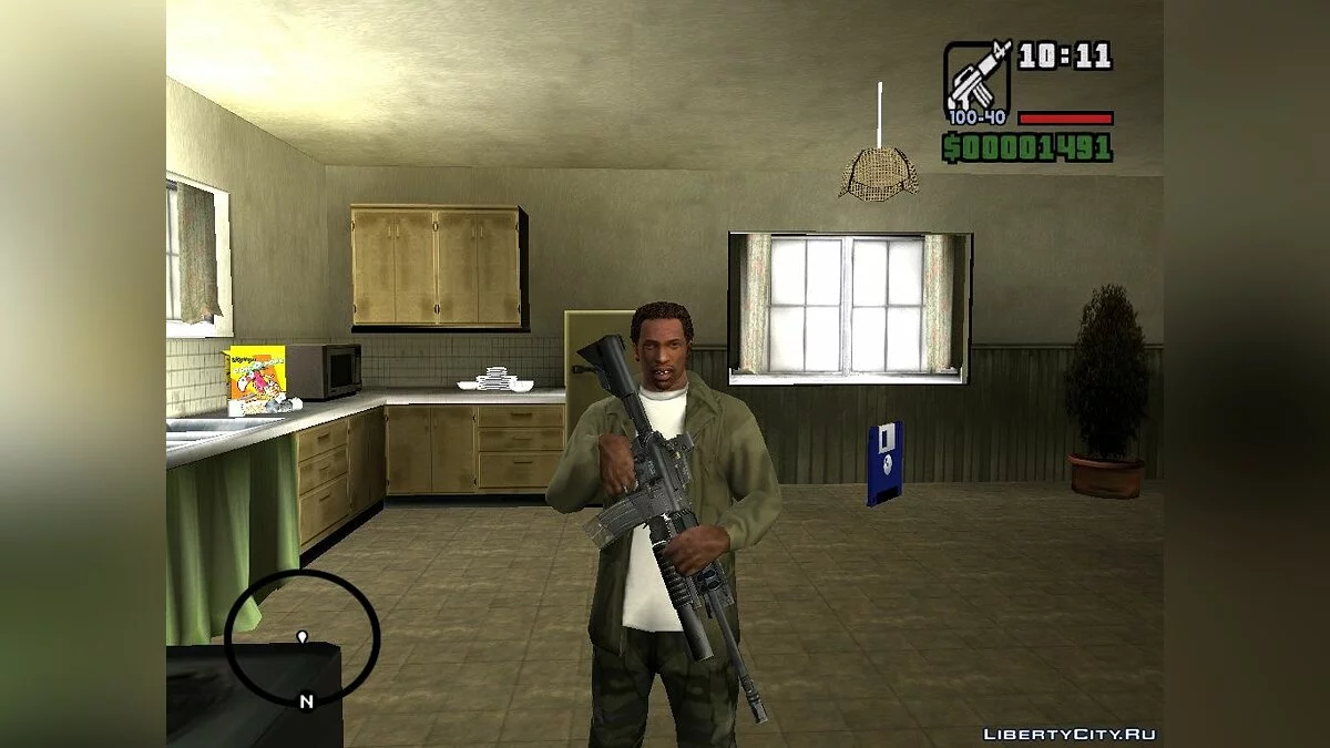 М4 мз COD4 / GTA San Andreas