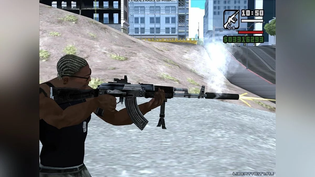 AK-103 из WARFACE / GTA San Andreas