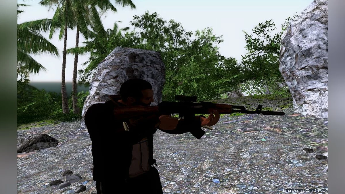 AK-47 с глушителем / GTA San Andreas