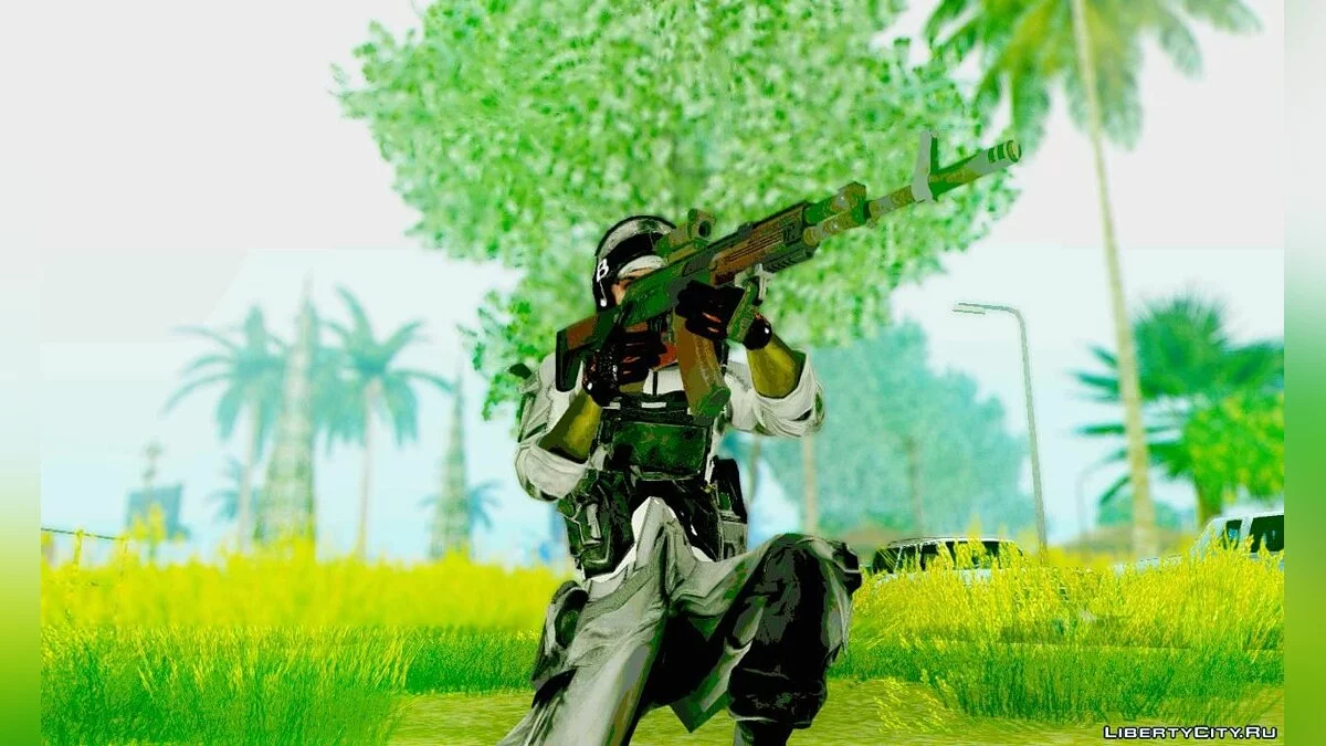 AK-12 из Battlefield 4 / GTA San Andreas