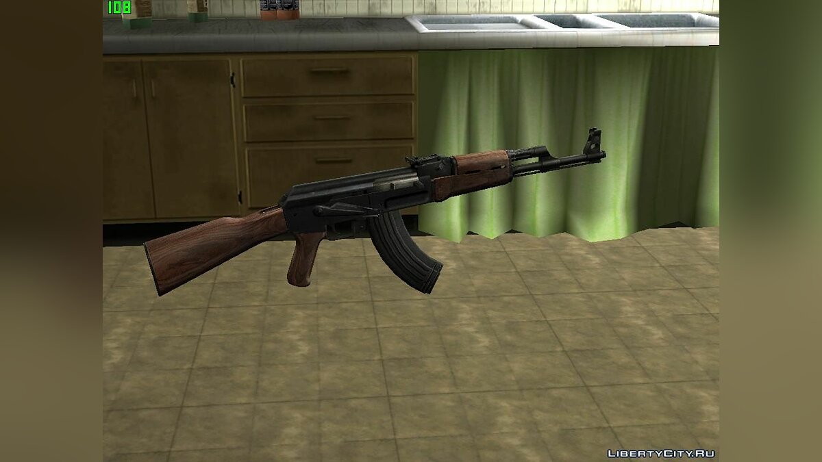 Скачать Новый Ak-47 для Gta Sa для GTA San Andreas