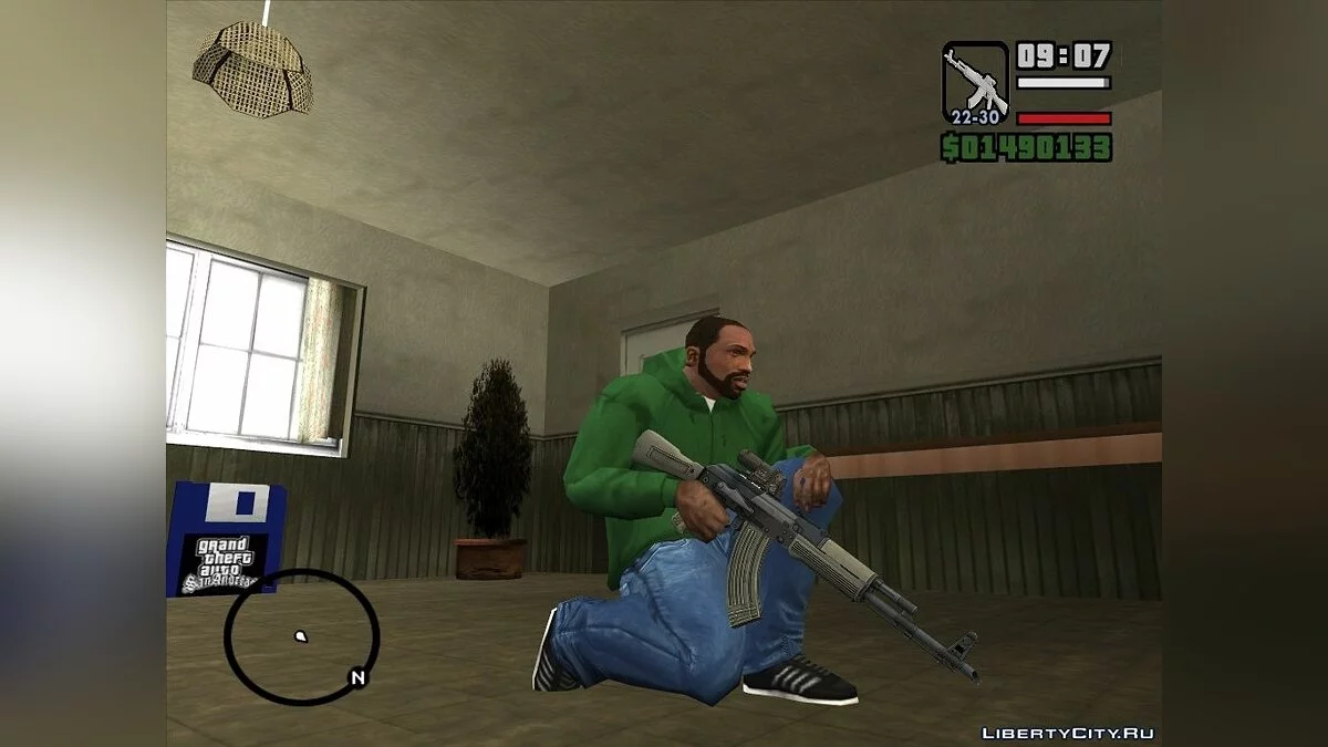 АК-103 с тремя видами текстур / GTA San Andreas