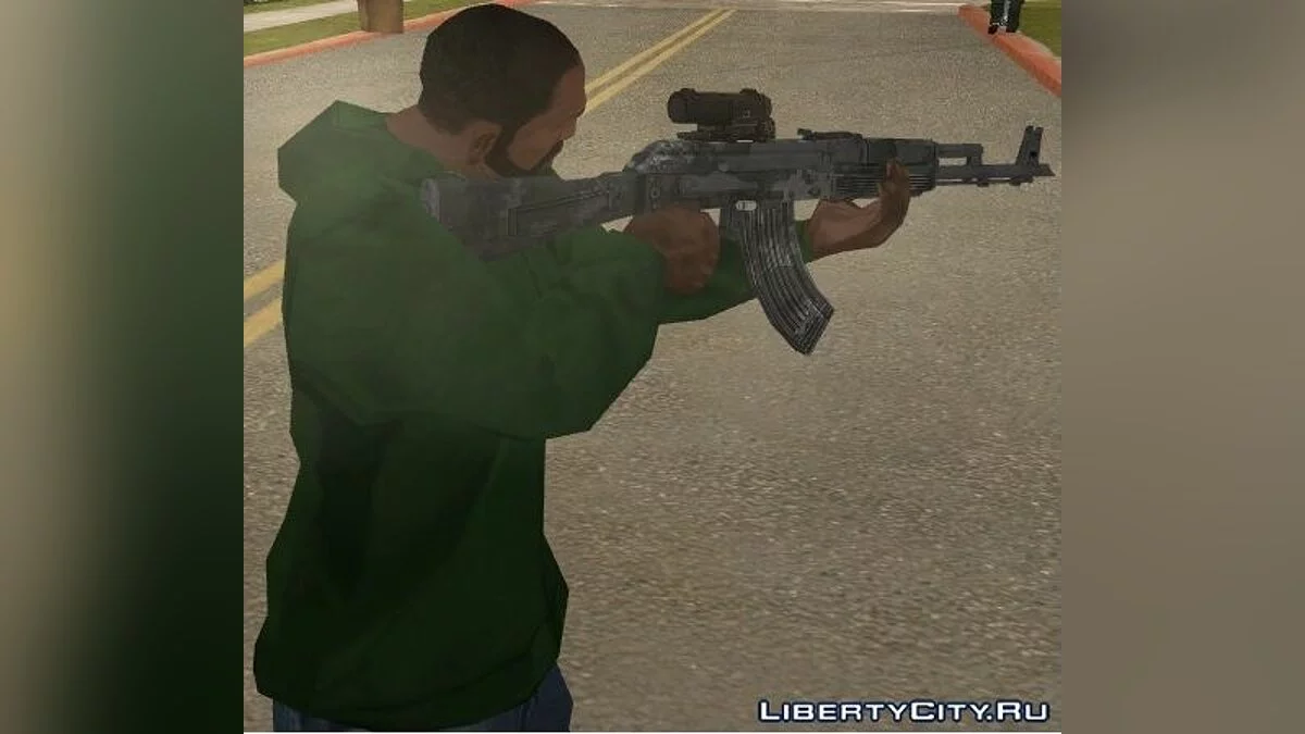 АК-103 с тремя видами текстур / GTA San Andreas
