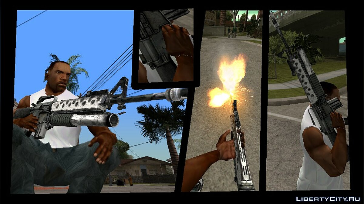 Weapons: M4 №2 для GTA San Andreas - Картинка #2